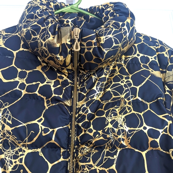 Funky Gold and Black Spring Coat- Size M - Picture 2 of 8